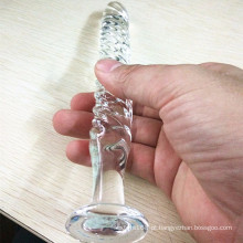 Dildo de vidro do brinquedo do sexo para mulheres Injo-Dg226